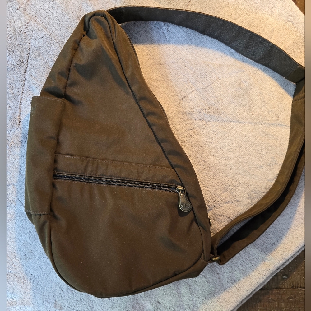 Chic Brown Crossbody Travel Hiking Boho Healthy Backpack Utility Bag